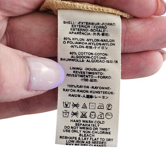 Free People One Million Lovers Beige Lace Mini Dress Sz 12 - Picture 10 of 12